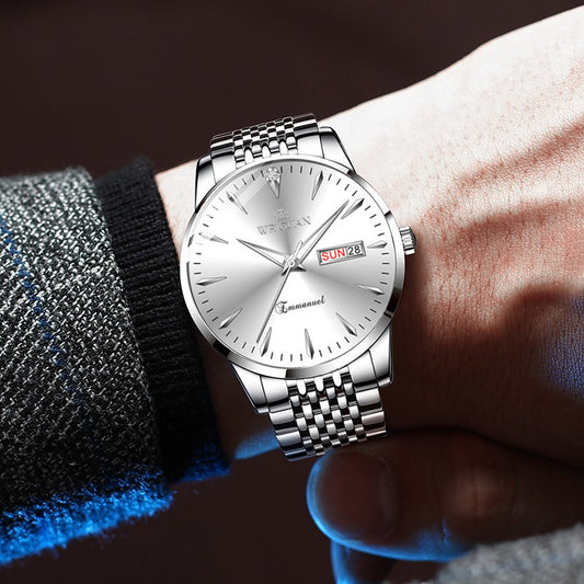 WEIGUAN Automatic Watch – Luminous &amp; Water-Resistant